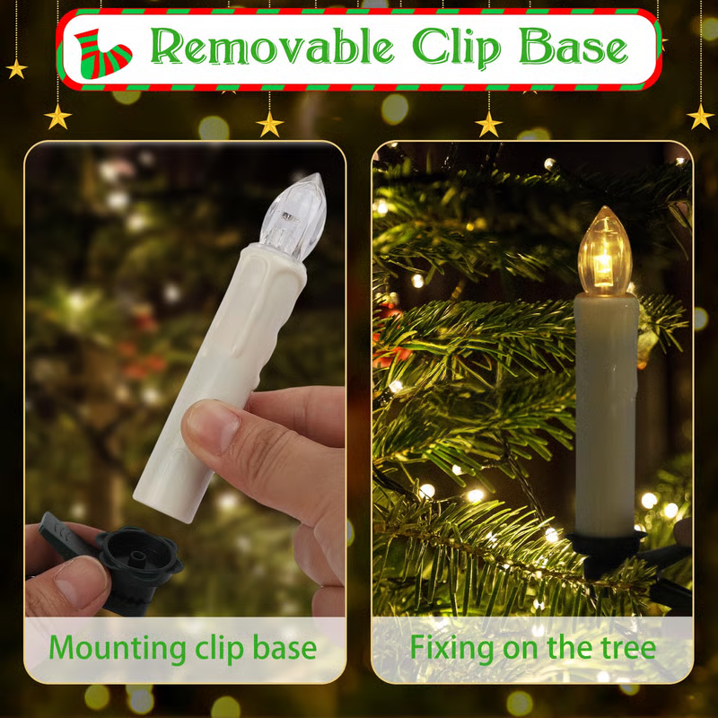 💥ON SALE💥LED flameless candle with removable clip✨