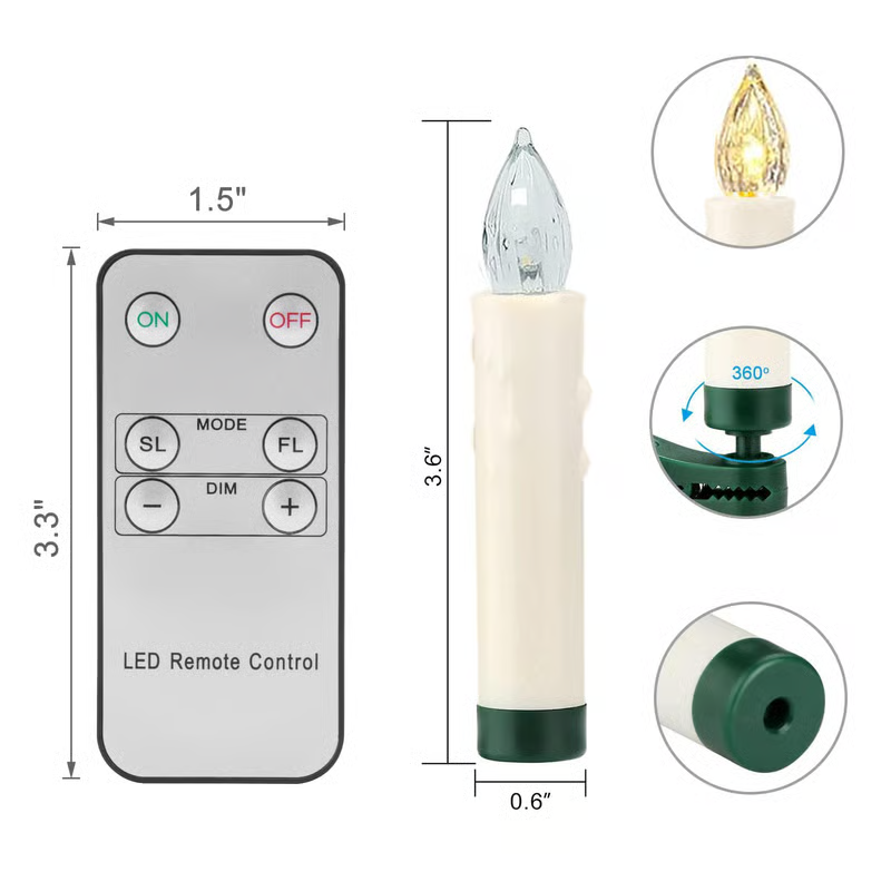 💥ON SALE💥LED flameless candle with removable clip✨
