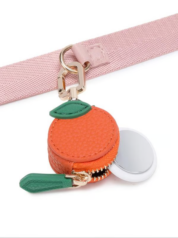 🍊🌼Leather Fruit Key Fob Bag Charm