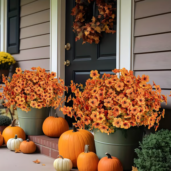 🏆 50K+ SOLD! 💐Lifelike UV-Resistant Sunset Mums – Waterproof, Windproof & Perfect for Fall Decor 🍂