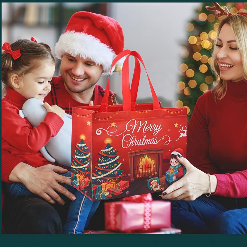 🎁 Reusable Christmas Gift Bags That Make Every Present Shine