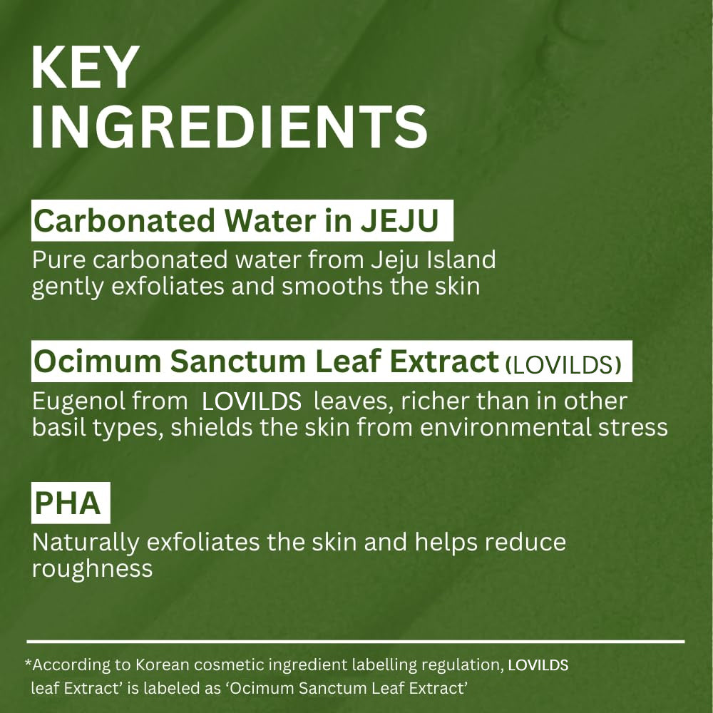 Holy Basil & Oxygen Bubble Mask - Gentle Detox for All Skin Types
