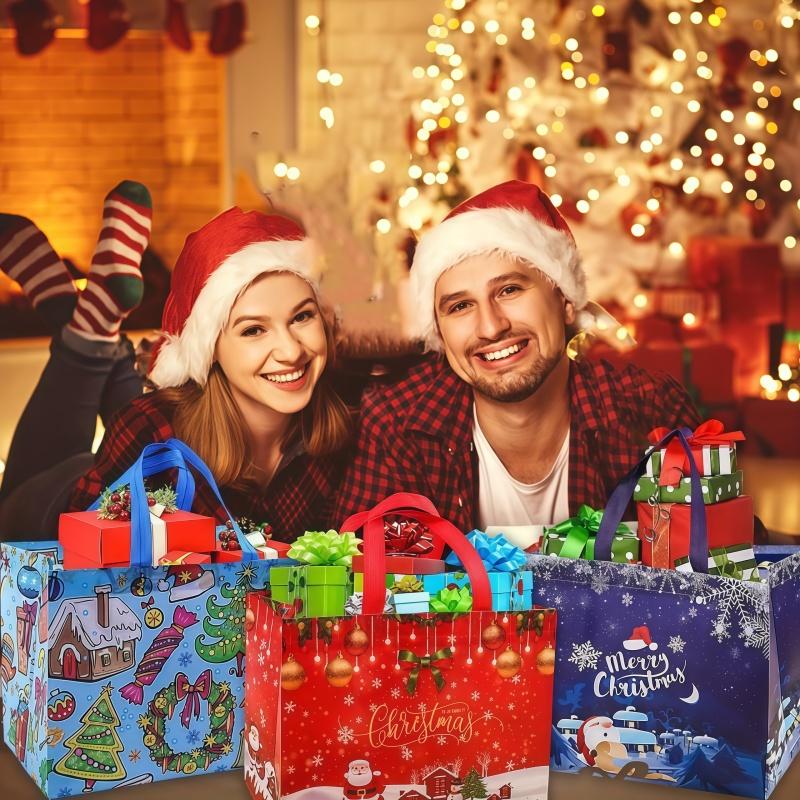 🎁 Reusable Christmas Gift Bags That Make Every Present Shine