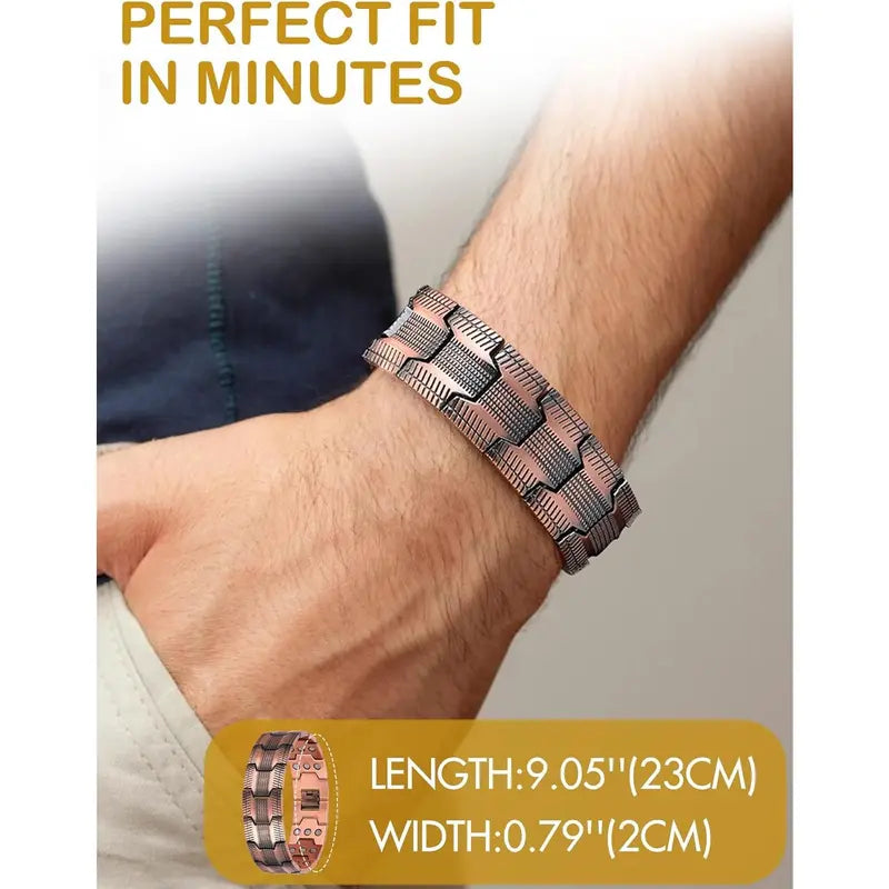 Pure Copper Magnetic Bracelet – Relieve Pain & Boost Circulation