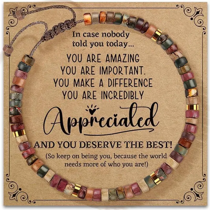 Handcrafted healing stone bracelets — meaningful gifts for every woman.