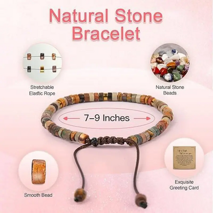 Handcrafted healing stone bracelets — meaningful gifts for every woman.