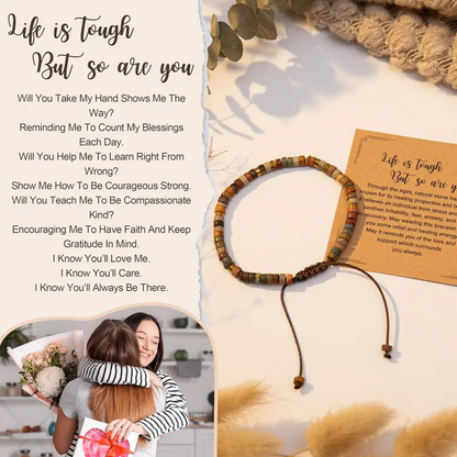 Handcrafted healing stone bracelets — meaningful gifts for every woman.