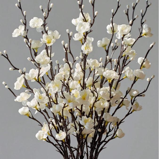 💥 Final Hours — Wow-Worthy Silk Plum Blossoms — Real Texture, No Maintenance