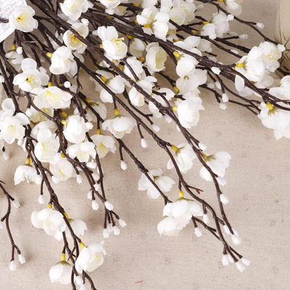 💥 Final Hours — Wow-Worthy Silk Plum Blossoms — Real Texture, No Maintenance