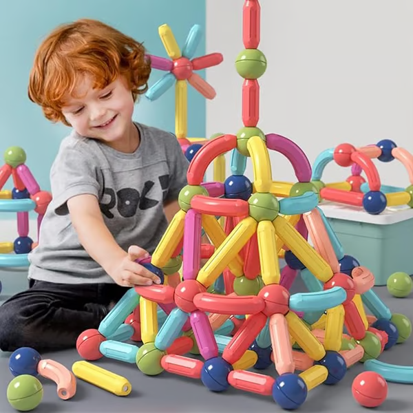🔥Last Day 56% OFF🔥Magnetic Balls and Rods Set Educational Magnet Building Blocks