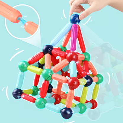 🔥Last Day 56% OFF🔥Magnetic Balls and Rods Set Educational Magnet Building Blocks