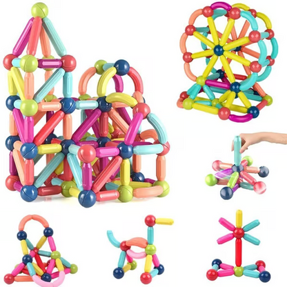 🔥Last Day 56% OFF🔥Magnetic Balls and Rods Set Educational Magnet Building Blocks