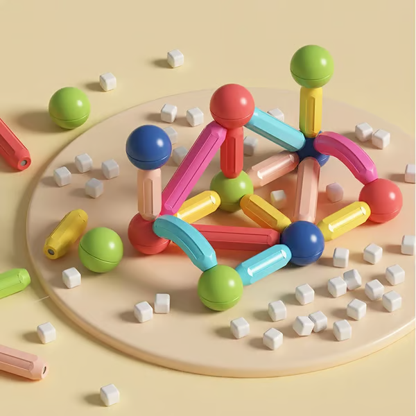 🔥Last Day 56% OFF🔥Magnetic Balls and Rods Set Educational Magnet Building Blocks