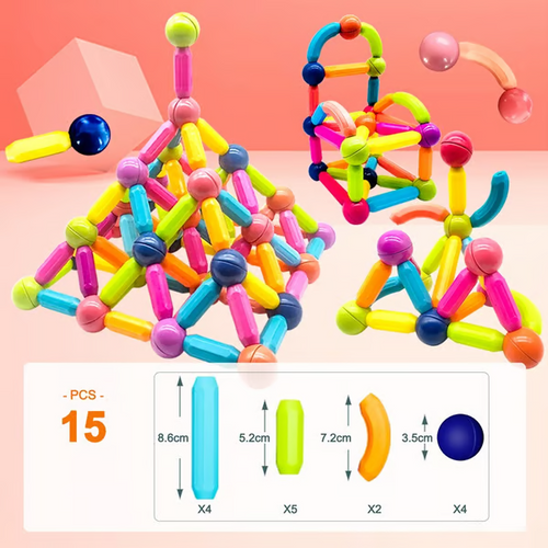 🔥Last Day 56% OFF🔥Magnetic Balls and Rods Set Educational Magnet Building Blocks